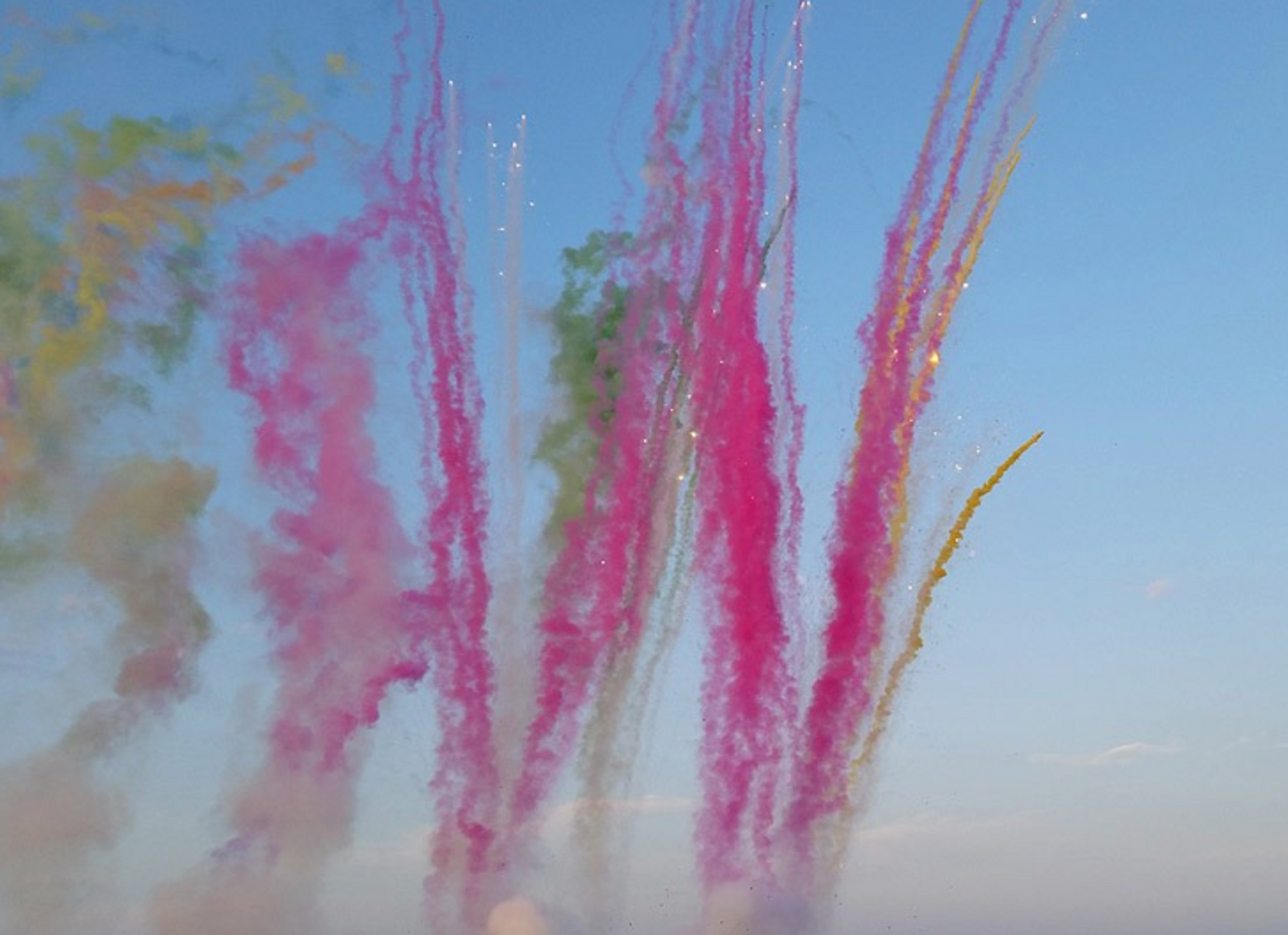 Baterie de zi 30 focuri 30 mm GENDER REVEAL ROZ SAU ALBASTRU