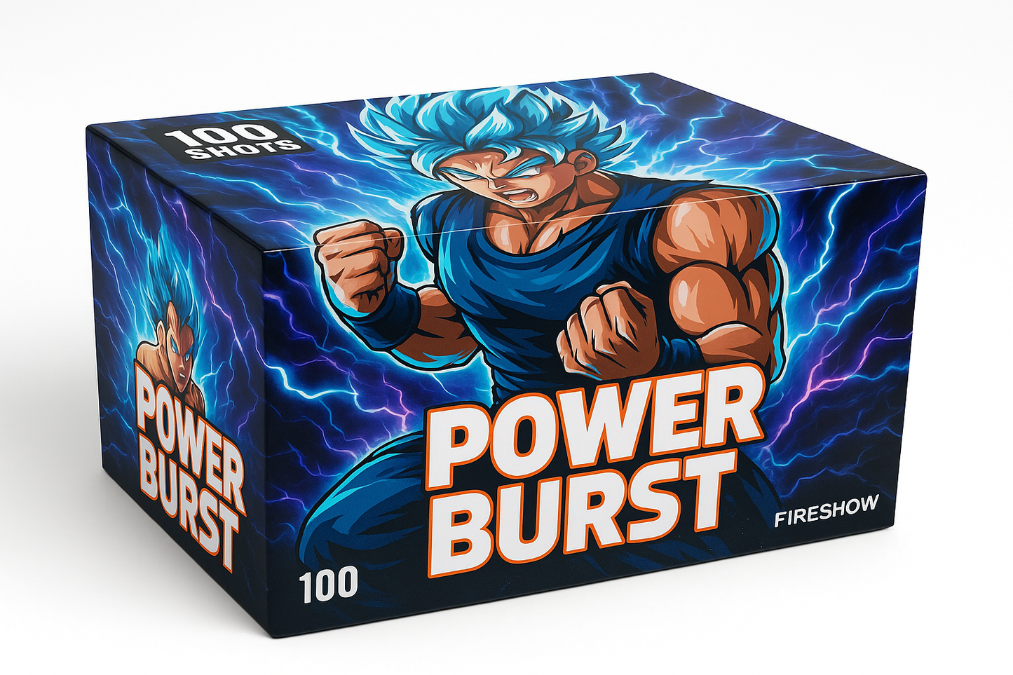 100 focuri  20mm baterie de artificii POWER SUPER