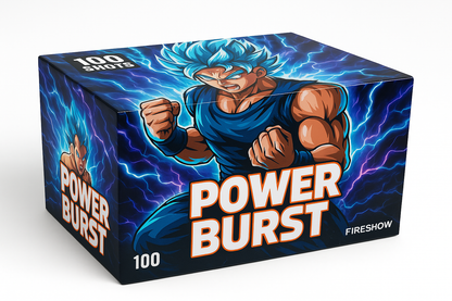100 focuri  20mm baterie de artificii POWER SUPER