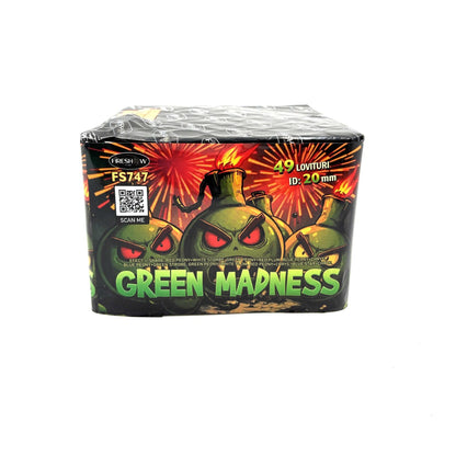 Baterie de artificii 49 focuri calibrul 20mm  Fireshow Alien Invasion/ Green Madness