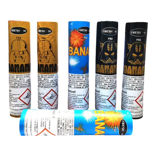 Artificii banane MIX -Banane  emitator de sunet luminos  35mm Emitator de sunet luminos